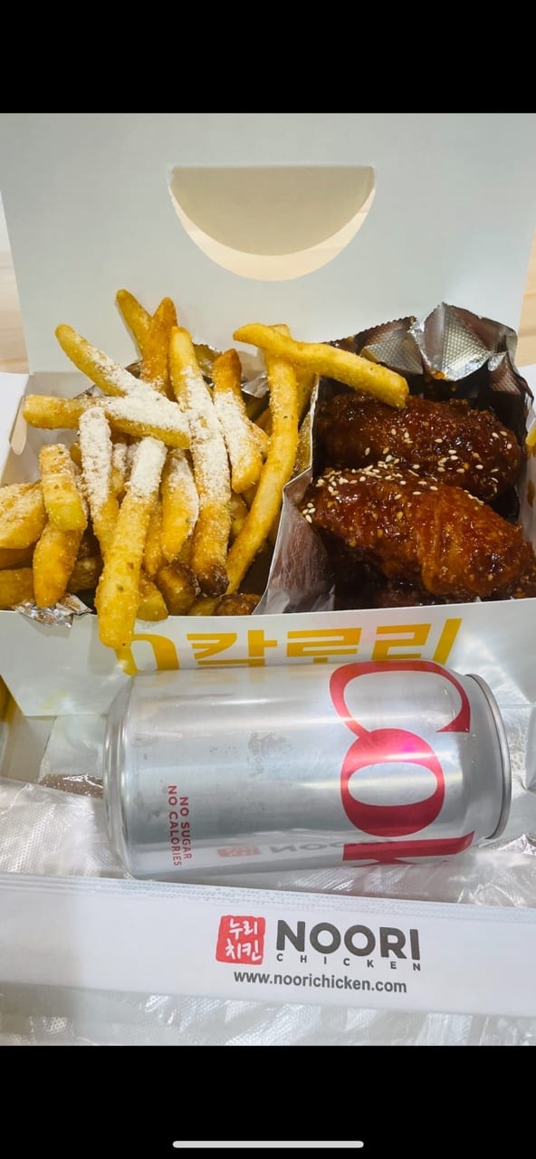 Lunch Wings & Fries & Soda.