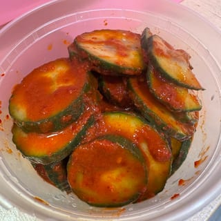Homemade Cucumber Kimchi (8 oz)