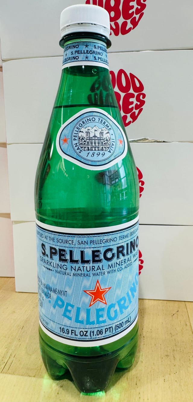 S. Pellegrino Sparkling Water.