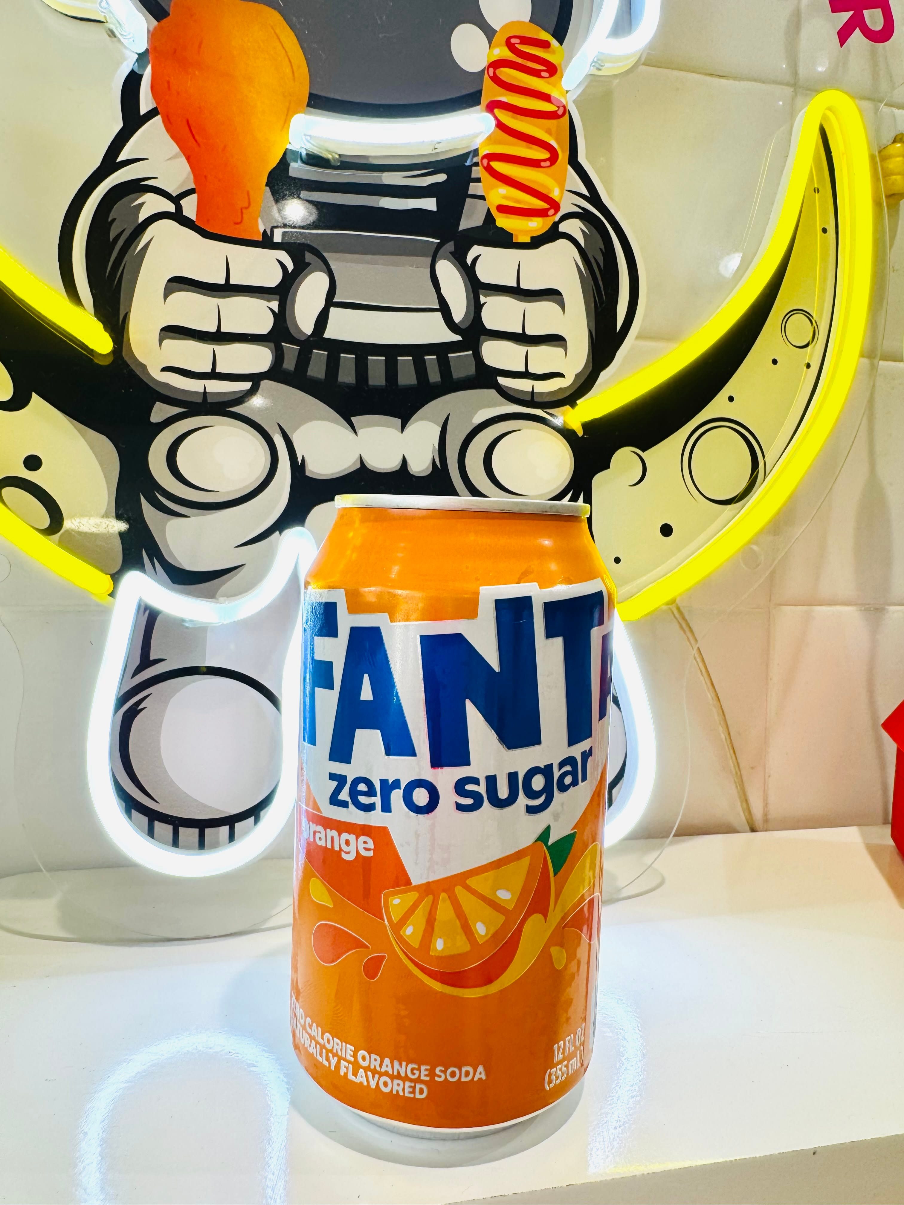 Fanta Zero Sugar Orange.