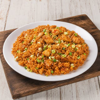 Kimchi Fried Rice with Chicken