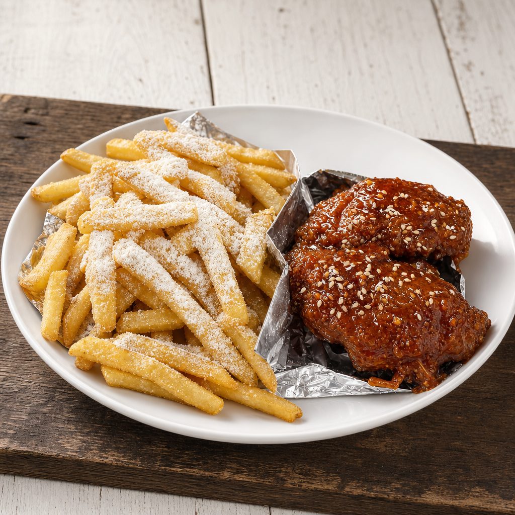Dinner Wings & Fries.
