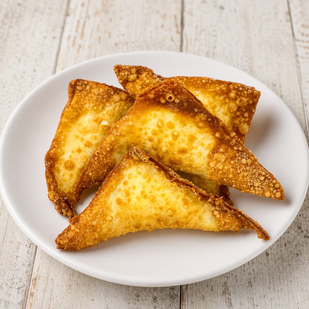 Crab Cheese Triangles.