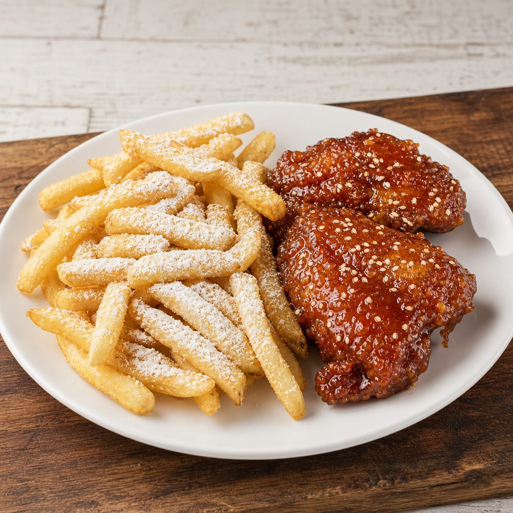 Lunch Wings & Fries.