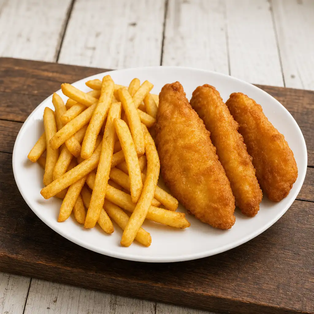 3pcs Cod + Fries.