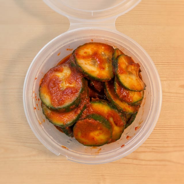 Homemade Cucumber Kimchi (8 oz).