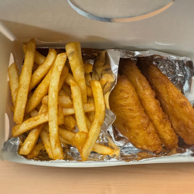 3pcs Cod + Fries.